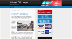 Desktop Screenshot of kalispellduilawyer.com