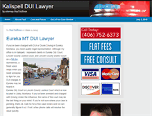 Tablet Screenshot of kalispellduilawyer.com